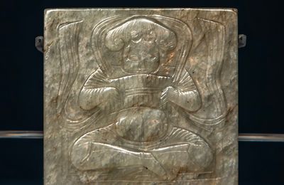 Jade Belt Plaque, Tang Dynasty (618-907), Shanghai Museum.