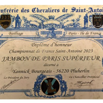 Le jambon blanc de Yannick Bourgeais est récompensé 