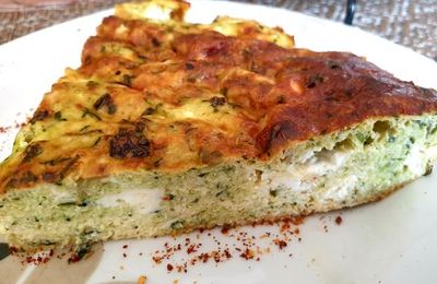 FRITTATA COURGETTES-FROMAGE FRAIS ET CIBOULETTE