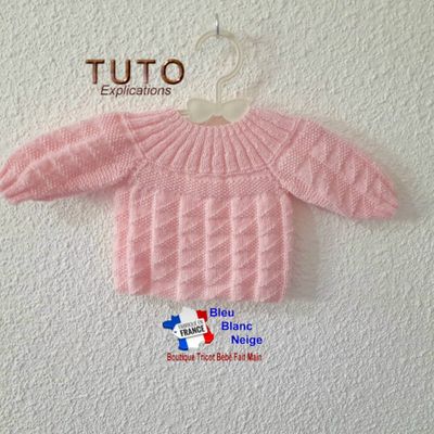 Fiche tricot bébé, modèle patrons à tricoter, layette tricot bb, tuto, explications en pdf