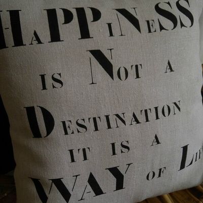 Housse de coussin réalisée dans une belle toile à