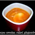 Soupe de carottes, céleri et gingembre