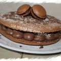 Macaron gâteau au chocolat