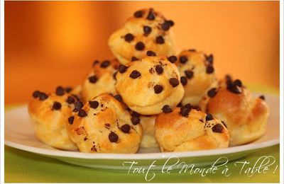 Chouquettes aux pépites de chocolat