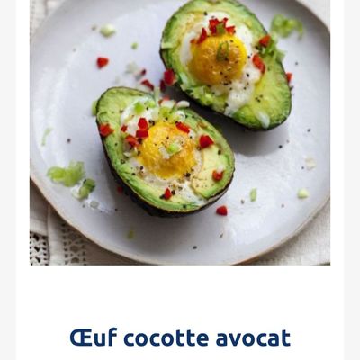 Oeuf 🥚 cocotte avocat 🥑 