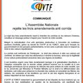 PPL ANTI - COMMUNIQUÉ DE L'UVTF ET ONCT : VICTOIRE !