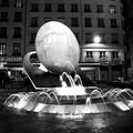 L'opéra et la place Louis Pradel de nuit