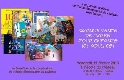 15 février 2013. Grande vente de livres à l'EEC. Rappel !