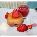 Gâteaux de polenta aux fraises