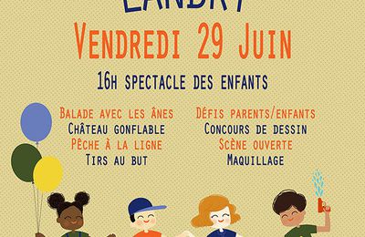 Affiche 2018 pour la fête de l'école