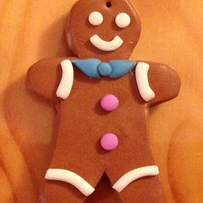 Pâte fimo : Bonhomme pain d'épice - Lebkuchen