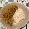 Curry de pois chiche et choux fleur au coco 