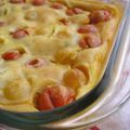 Clafoutis aux tomates cerises et au basilic