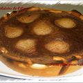 La tarte flan poires-chocolat