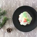 Mon goûter de Noël en trompe l'oeil : le Christmas pudding (donut + bonbons)