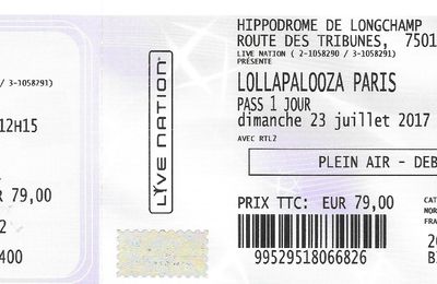 Alt-J / La Femme / IAM - Dimanche 23 Juillet 2017 - Festival Lollapalooza Paris (Hippodrome de Longchamp)
