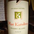 Mas Karolina 2005 maury blanc