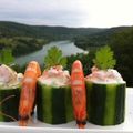 Puits de concombre aux crevettes