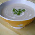 Soupe blanche aux 5 légumes racines