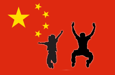Les drapeaux chinois du Club Voyage autour du monde
