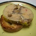 Foie gras aux cèpes et aux noix