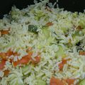 Riz aux courgettes et tomates en rice cooker