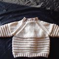 Un gilet 9 mois de chez Phildar / 9 mths cardigan from Phildar