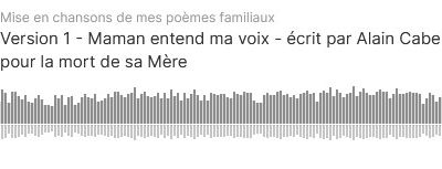 Maman entend ma voix (chanson)