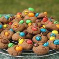 Cookies chocolat et m&m's