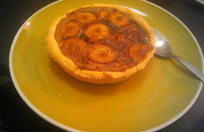 Reste de pâte - Qu'est ce que je tente? Une tartelette banane-chocolat