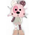 Doudou panda rose gris blanc personnalisé