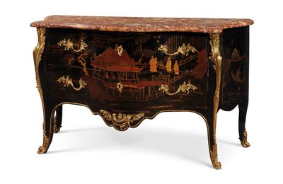 Commode d'époque Louis XV, Estampille de Pierre Fléchy, Milieu du XVIIIe siècle