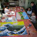 Préparation du Carnaval d'Aubagne à l Atelier Dessin Peinture de la Maison de Quartier de la Tourtelle avec Domi