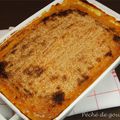 Hachis parmentier de queue de boeuf, mousseline de patates douces d'après Anne Sophie Pic