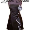 LA ROBE BUSTIER DE SOIREE NOIRE ORIGINALE