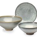 Two chinese junyao bowls and a dish, Song-Yuan dynasty
