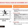 ÉCHÉANCE FISCALE MOIS DE NOVEMBRE / NOVEMBER TAX SCHEDULE