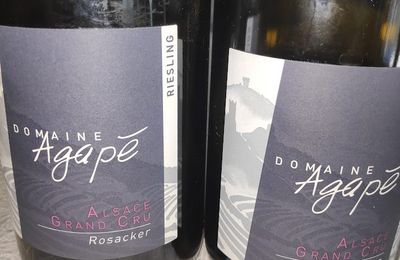 Alsace : Domaine de l'Agapé : Grand Cru Riesling Rosacker 2017, et Grand Cru Riesling Osterberg 2018