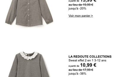 Mode Fille : craquage immédiat à La Redoute !!