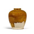 An amber-glazed jar, Tang dynasty (618-907)