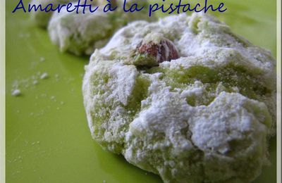 Amaretti à la pistache