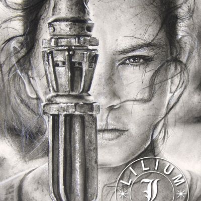 Carte postale, star wars, dessin