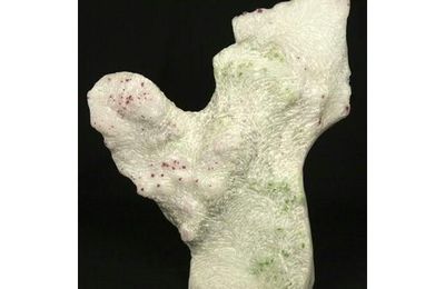 Spinelle et pargasite sur calcite blanche, Vietnam