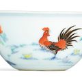 A doucai 'Chicken' cup, Qing dynasty, 18th century