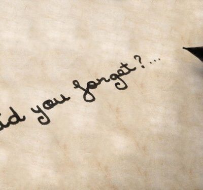 Il paraît qu'on oublie tout...