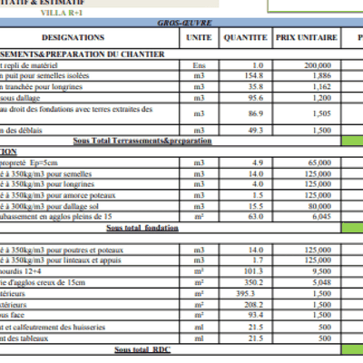 Exemple de devis bâtiment pdf gratuit