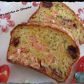 Cake Saumon yaourt Basilic et Tomates 