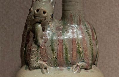Celadon Lamp, Changsha Ware, Tang dynasty, 8th-10th Century