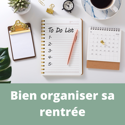 Check-list de rentrée - Organisation de la rentrée des classes