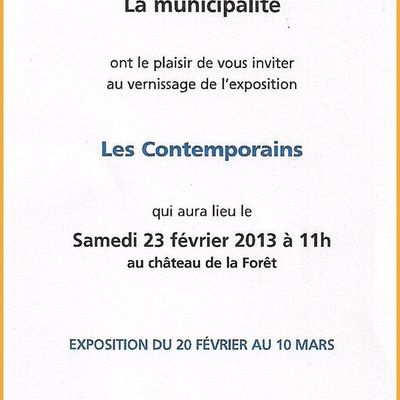 Invitation au vernissage 2013